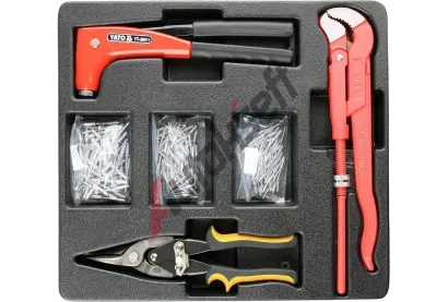 YATO Vložka do zásuvky - kleště nýtovací, 3x sada nýtů, nůžky na plech, hasák 330 mm YTO YT-55478, YT-55478 YATO Vložka do zásuvky - kleště nýtovací, 3x sada nýtů, nůžky na plech, hasák 330 mm YTO YT-55478, YT-55478