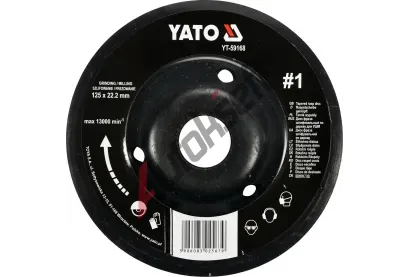 YATO Rotační rašple úhlová jemná 125 mm typ 1 YTO YT-59168, YT-59168 YATO Rotační rašple úhlová jemná 125 mm typ 1 YTO YT-59168, YT-59168
