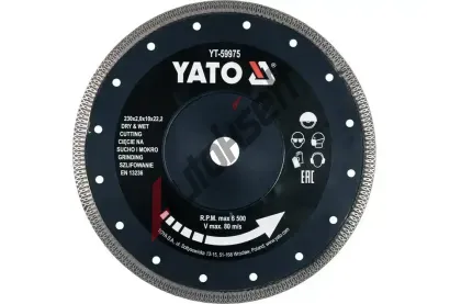 YATO Kotouč řezný diamantový 230 x 22,2 x 2 mm YTO YT-59975, YT-59975 YATO Kotouč řezný diamantový 230 x 22,2 x 2 mm YTO YT-59975, YT-59975
