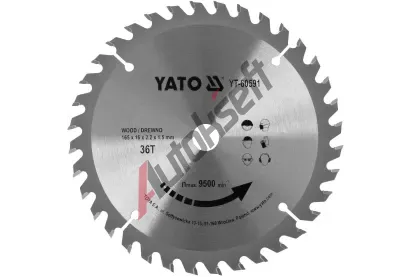 YATO Kotouč na dřevo TCT 165 x 16 mm 36z (pro YT-82810, YT-82811) YTO YT-60591, YT-60591 YATO Kotouč na dřevo TCT 165 x 16 mm 36z (pro YT-82810, YT-82811) YTO YT-60591, YT-60591