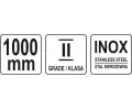 YATO Pru�n� ocelov� prav�tko 1000 mm YTO YT-70724, YT-70724