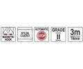YATO Metr svinovac� 3 m x 16 mm autostop YTO YT-7103, YT-7103