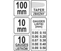 YATO Mrka na spry 100 x 10 mm 10 ks YTO YT-7222, YT-7222