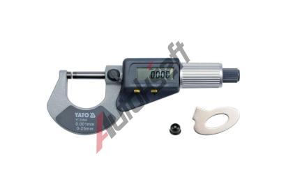 YATO Mikrometr digitln 0-25 mm YTO YT-72305, YT-72305