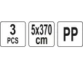 YATO Pásy na stěhování nábytku 5 x 370 cm 3 ks YTO YT-74261, YT-74261