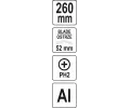YATO Škrabka 52mm YTO YT-75460, YT-75460