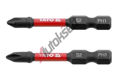 YATO R�zov� bity 1/4" x 50 mm PH1 2 ks YTO YT-78040, YT-78040