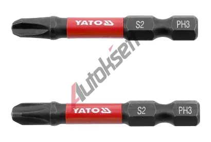 YATO R�zov� bity 1/4" x 50 mm PH3 2 ks YTO YT-78042, YT-78042