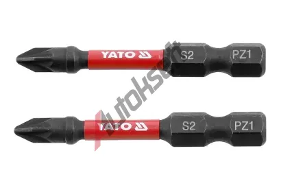 YATO R�zov� bity 1/4" x 50 mm PZ1 2 ks YTO YT-78043, YT-78043