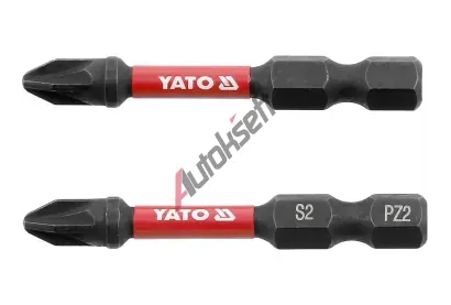 YATO Rázové bity 1/4" x 50 mm PZ2 2 ks YTO YT-78044, YT-78044 YATO Rázové bity 1/4" x 50 mm PZ2 2 ks YTO YT-78044, YT-78044