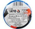 YATO Izolan pska elektriksk PVC 15 mm / 20m modr YTO YT-81591, YT-81591