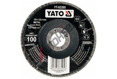 YATO Kotou� lamelov� korundov� 125 x 22,2 mm vypoukl� brusn� P36 YTO YT-83291, YT-83291