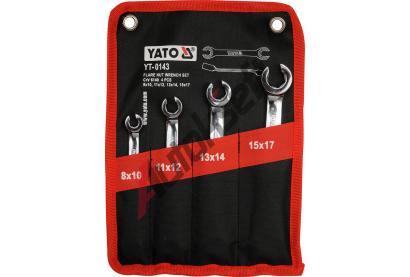 YATO Sada kl��� prstencov�ch 4ks 8-17 mm polootev�en� YTO YT-0143, YT-0143