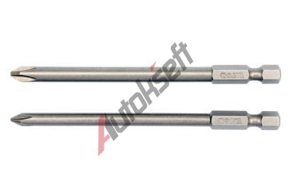 YATO Sada bit 1/4" 2 ks kov L=100 mm PH1, PH2 YTO YT-0488, YT-0488