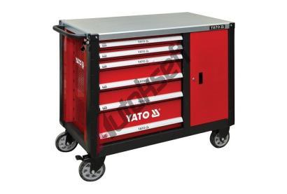YATO Skka dlensk pojzdn 6 zsuvek + zavrac sk erven YTO YT-09002, YT-09002