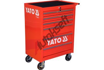 YATO Skka dlensk pojzdn 6 zsuvek erven YTO YT-0913, YT-0913