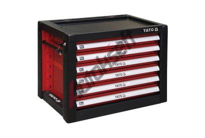 YATO Sk���ka d�lensk� p�enosn� 6 z�suvky 690x465x535 mm �erven� YTO YT-09155, YT-09155