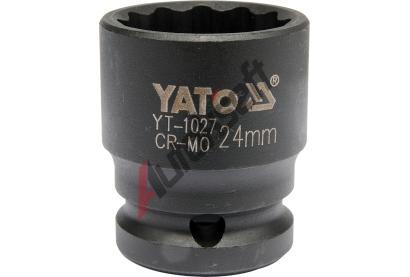 YATO Nástavec 1/2" rázový dvanáctihranný 24 mm CrMo YTO YT-1027, YT-1027 YATO Nástavec 1/2" rázový dvanáctihranný 24 mm CrMo YTO YT-1027, YT-1027