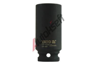YATO Nstavec 1/2" rzov estihrann hlubok 25 mm CrMo YTO YT-1045, YT-1045