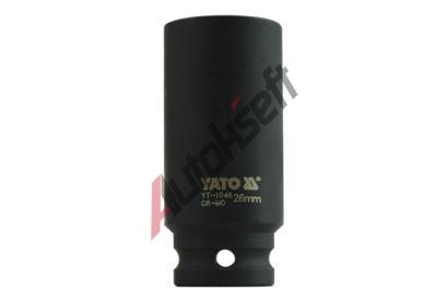 YATO Nstavec 1/2" rzov estihrann hlubok 26 mm CrMo YTO YT-1046, YT-1046