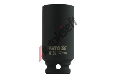 YATO N�stavec 1/2" r�zov� �estihrann� hlubok� 27 mm CrMo YTO YT-1047, YT-1047