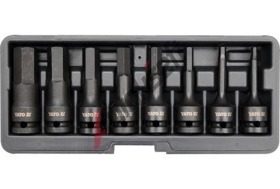 YATO Sada nstavc 1/2" rzov 8 ks H6-H19 imbus CrMo YTO YT-1066, YT-1066
