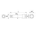YATO Nstavec 3/4" rzov prodluovac 100 mm CrMo YTO YT-1160, YT-1160