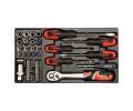 YATO Skka s nadm 1/2", 1/4" 80 ks YTO YT-38951, YT-38951
