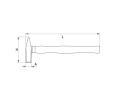 YATO Kladivo z�me�nick� 1000 g obj�mka YTO YT-4508, YT-4508