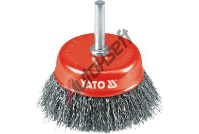 YATO Kartáč drátěný čelní s nástavcem do vrtačky 75 mm INOX YTO YT-4751, YT-4751 YATO Kartáč drátěný čelní s nástavcem do vrtačky 75 mm INOX YTO YT-4751, YT-4751