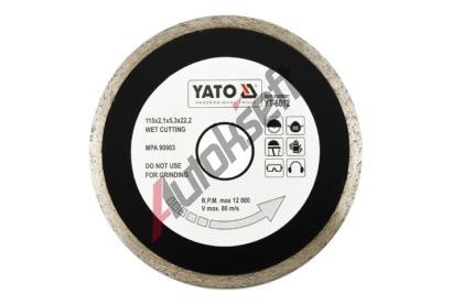 YATO Kotou� diamantov� 115 x 22,2 x 2,1 mm hladk� YTO YT-6012, YT-6012