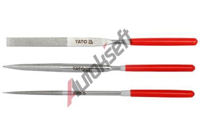 YATO Sada pilníků jehlových diamantových 4 x 160 mm 3 ks YTO YT-6150, YT-6150 YATO Sada pilníků jehlových diamantových 4 x 160 mm 3 ks YTO YT-6150, YT-6150