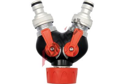 YATO Rychlospojka hadicová třístranná s 2 uzávěry, ABS-ALU YTO YT-9941, YT-9941 YATO Rychlospojka hadicová třístranná s 2 uzávěry, ABS-ALU YTO YT-9941, YT-9941