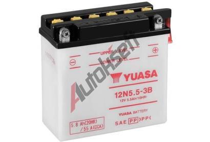 YUASA Startovac baterie Conventional 12 Volt YUS 12N5.5-3B, 12N5.5-3B