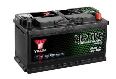YUASA Startovac� baterie Leisure Batteries YUS L36-AGM, L36-AGM