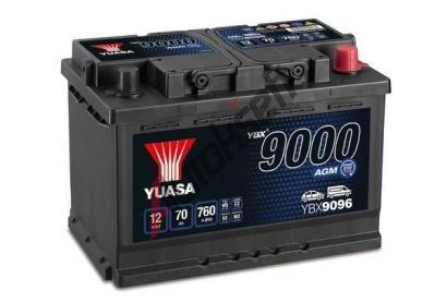 YUASA Startovac baterie YBX9000 AGM Start Stop Plus Batteries YUS YBX9096, YBX9096