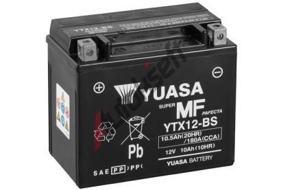 YUASA Startovac baterie Maintenance Free YUS YTX12-BS, YTX12-BS