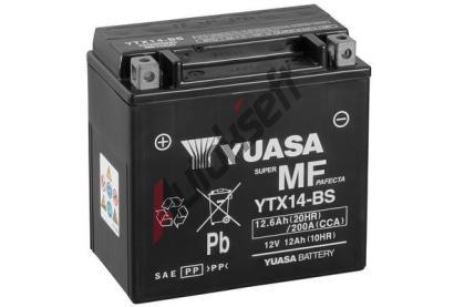 YUASA Startovac baterie Maintenance Free YUS YTX14-BS, YTX14-BS