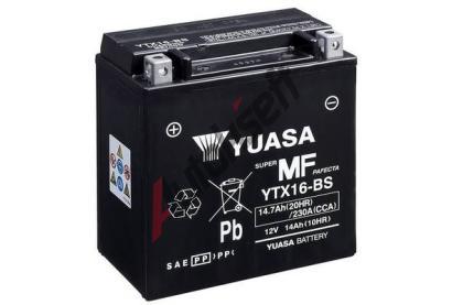 YUASA Startovac baterie Maintenance Free YUS YTX16-BS, YTX16-BS