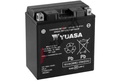 YUASA Startovac baterie High Performance Maintenance Free YUS YTX20CH-BS, YTX20CH-BS