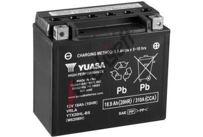 YUASA Startovac baterie High Performance Maintenance Free YUS YTX20HL-BS, YTX20HL-BS