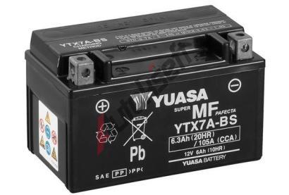 YUASA Startovac baterie Maintenance Free YUS YTX7A-BS, YTX7A-BS
