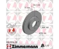 ZIMMERMANN Brzdov kotou COAT Z - 256 mm ‐ ZIM 100.1204.20