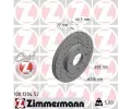 ZIMMERMANN Brzdov kotou drkovan SPORT COAT Z - 256 mm ‐ ZIM 100.1204.52