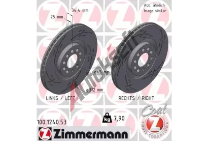 ZIMMERMANN Brzdov kotou BLACK Z ZIM 100.1240.53, 100.1240.53