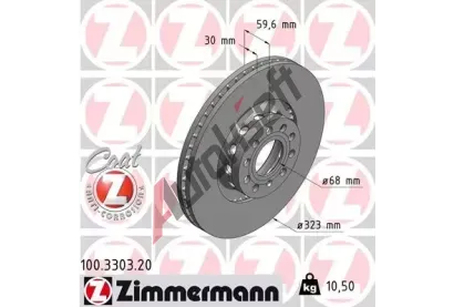 ZIMMERMANN Brzdov kotou COAT Z - 323 mm ZIM 100.3303.20, 100.3303.20