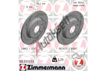 ZIMMERMANN Brzdov kotou BLACK Z - 300 mm ZIM 100.3333.53, 100.3333.53