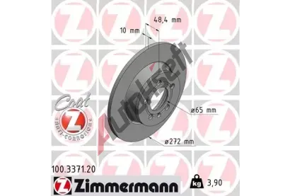 ZIMMERMANN Brzdov kotou COAT Z - 272 mm ZIM 100.3371.20, 100.3371.20