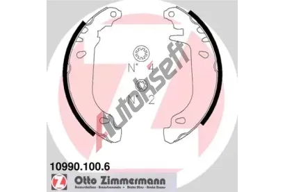 ZIMMERMANN Sada brzdovch elist ZIM 10990.100.6, 10990.100.6