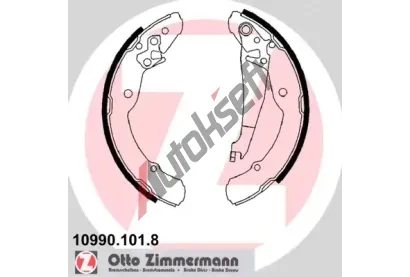 ZIMMERMANN Sada brzdovch elist ZIM 10990.101.8, 10990.101.8